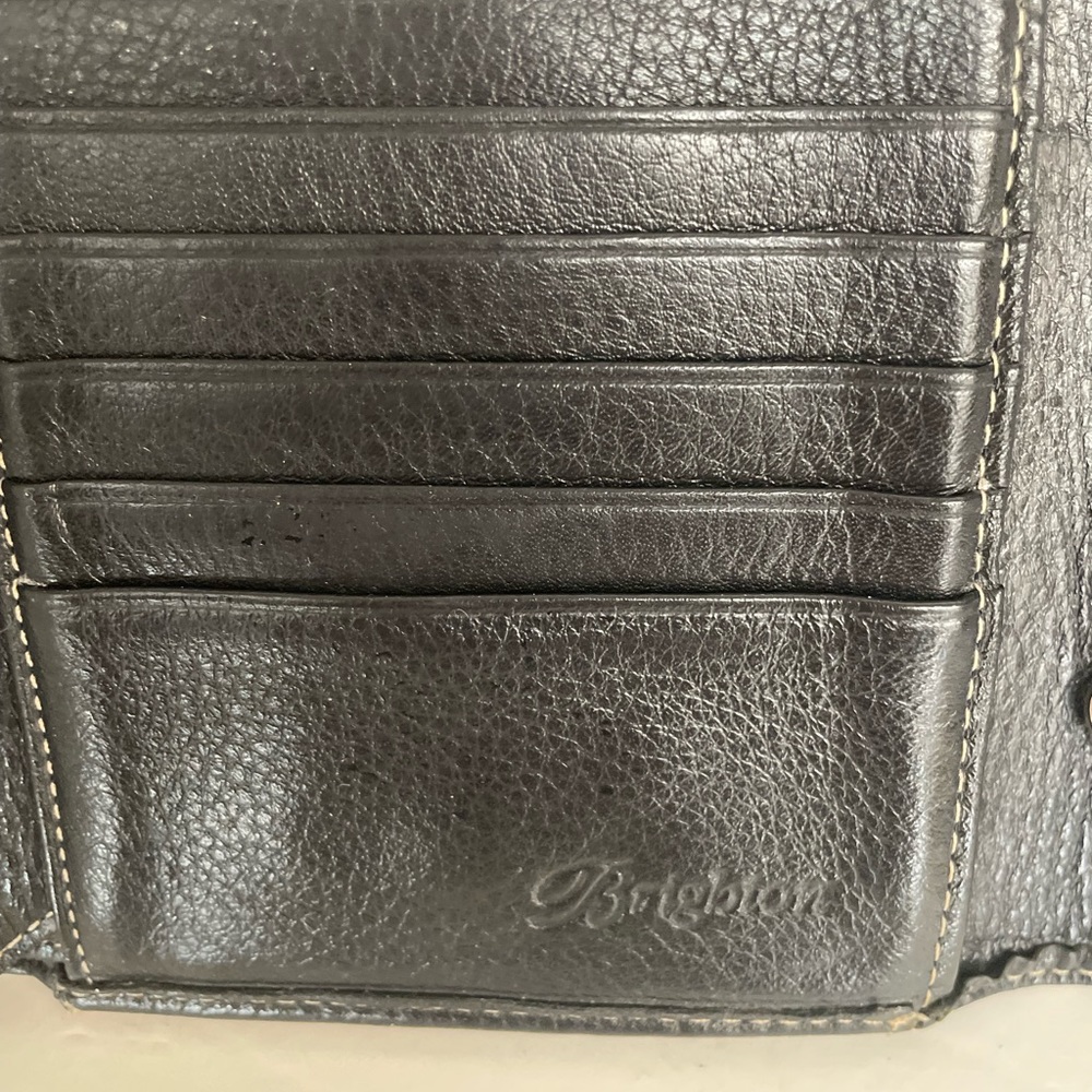 Brighton Black Leather Wallet/Crossbody - Picture 7 of 7